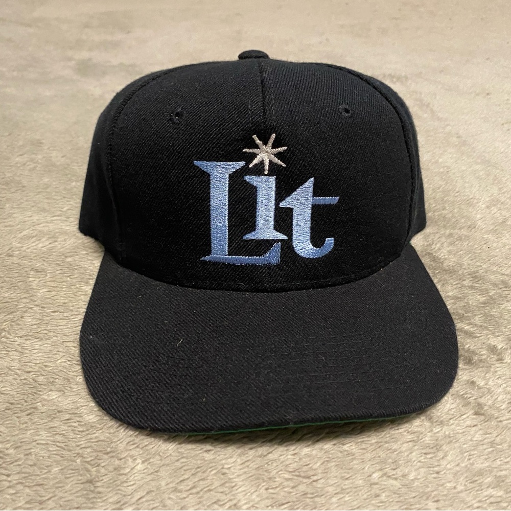 “Lit” Embroidered baseball cap. Never worn.